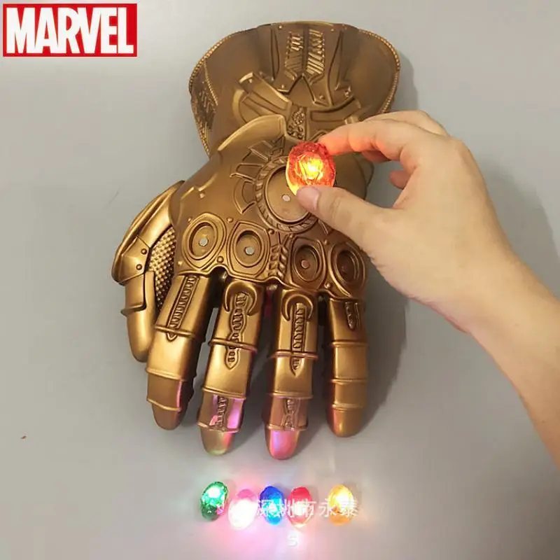 

Avengers 4 Endgame Thanos Led Infinity Gauntlet Figure Cosplay Stones War Led Gauntlet Glove Adult christmas Halloween Gift