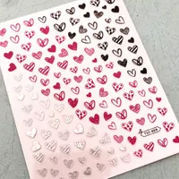Newest Valentine Heart Design Self Adhesive Decal Slider DIY Manicure Decoration Tips Nail Sticker TSC 609 1