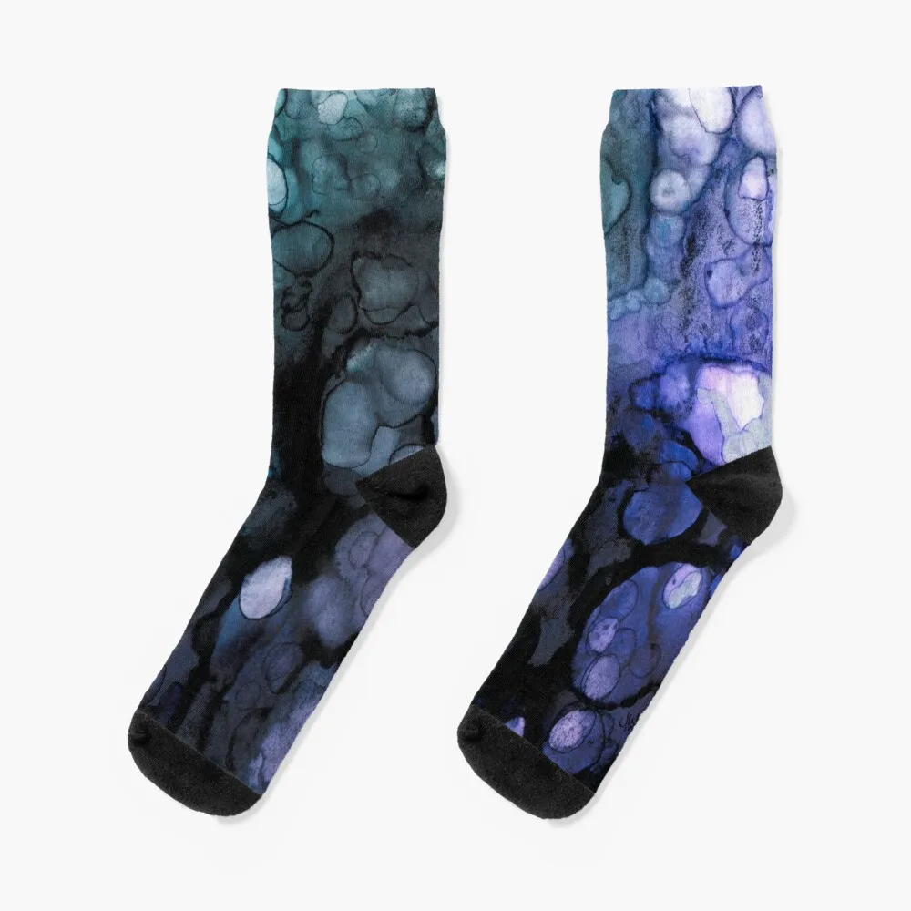 Abstract Inky Depths Socks basketball socks Fashion socks Ladies Socks Men's