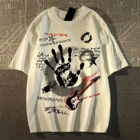 American Vintage Round Neck Short Sleeved T-shirt Men/Women Korean Inst Summer New Top 4