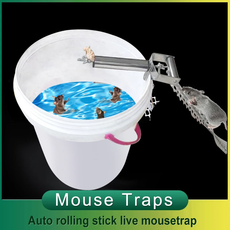 Roller Mousetrap Stainless Steel Mouse Trap Reusable Rat Catcher