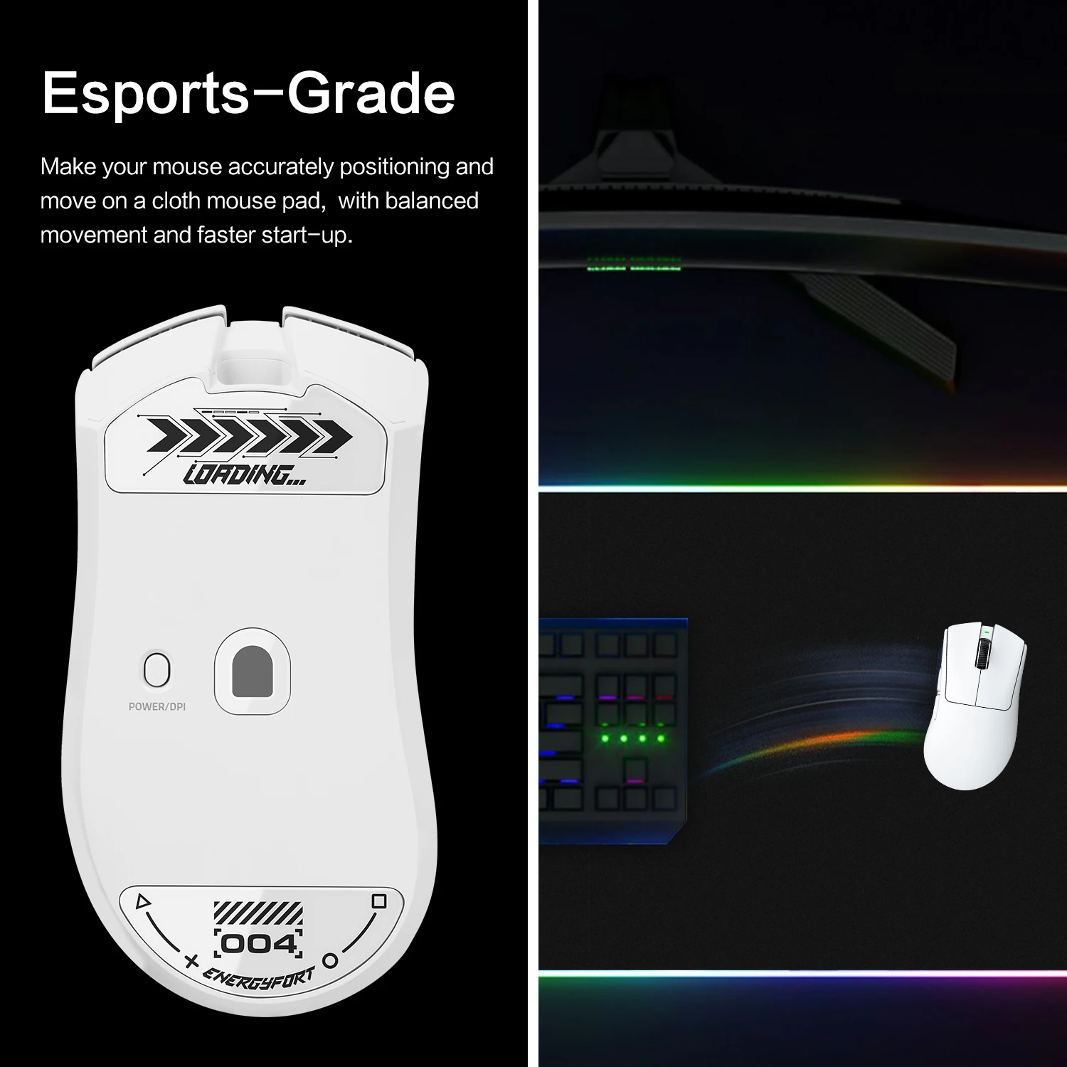 Razer DeathAdder V4 Pro 마우스 피트 패드 용 유리 마우스 스케이트 부드럽고 내구성이 뛰어난 게임 마우스 액세서리 슬림 강화 유리