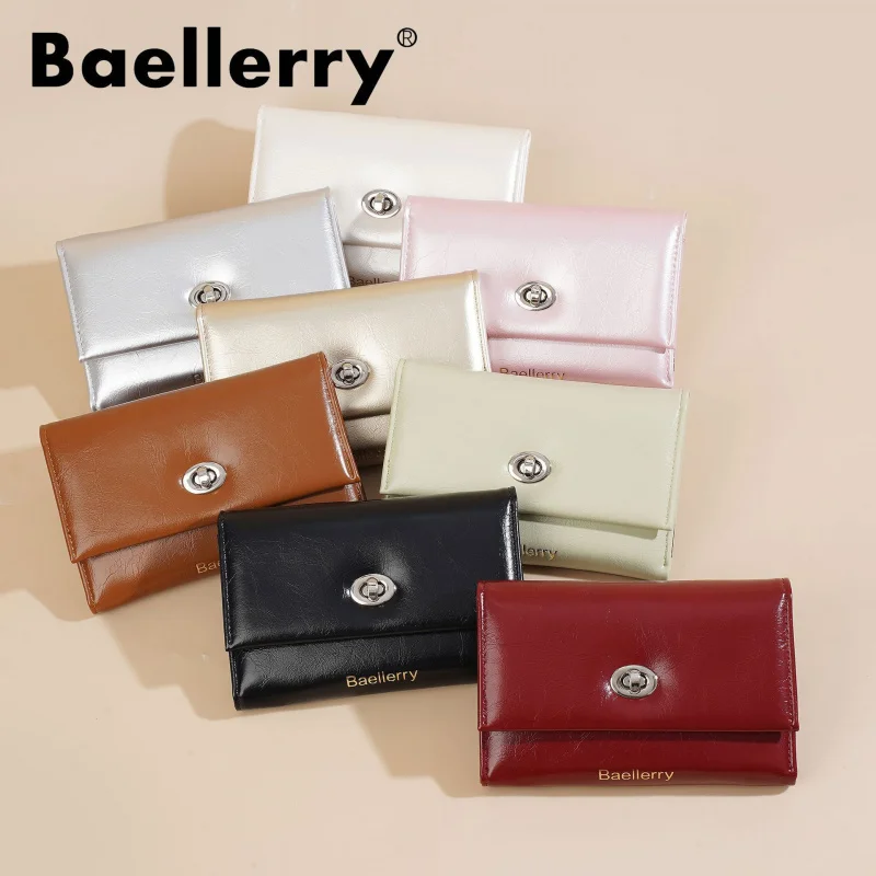 New Ladies Trifold Wallet High Fashion Ins Style Short Student Purse