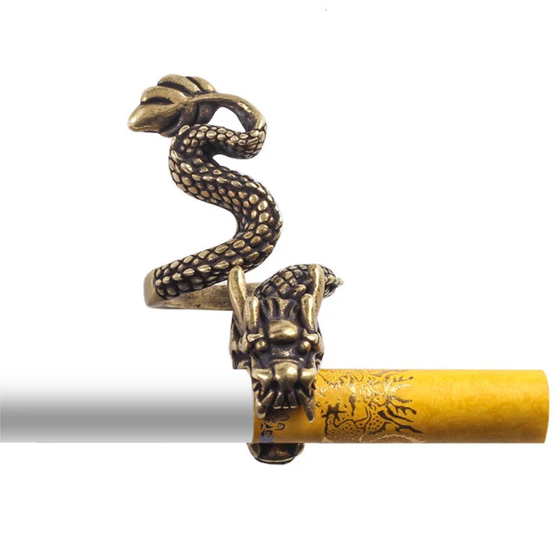 Dragon Porte-Cigarette Anneau Porte-Doigt Pince Cadeau Pour Petit Ami Fumer  R
