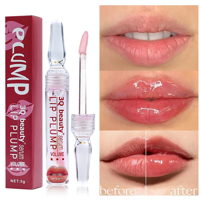 

Lip Plump Serum Lasting Moisturizing Fade Lips Line Dead Skin Lip Oil Glossy Crystal Jelly Lipgloss Lips Korean Makeup Cosmetics