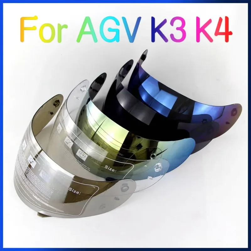 Visiera Per Casco Per Agv K3 K4 Casco Moto Accessori K3 Shield Protezione Uv K4 Full Face Casco Lens Accessori Per Lenti Antivento