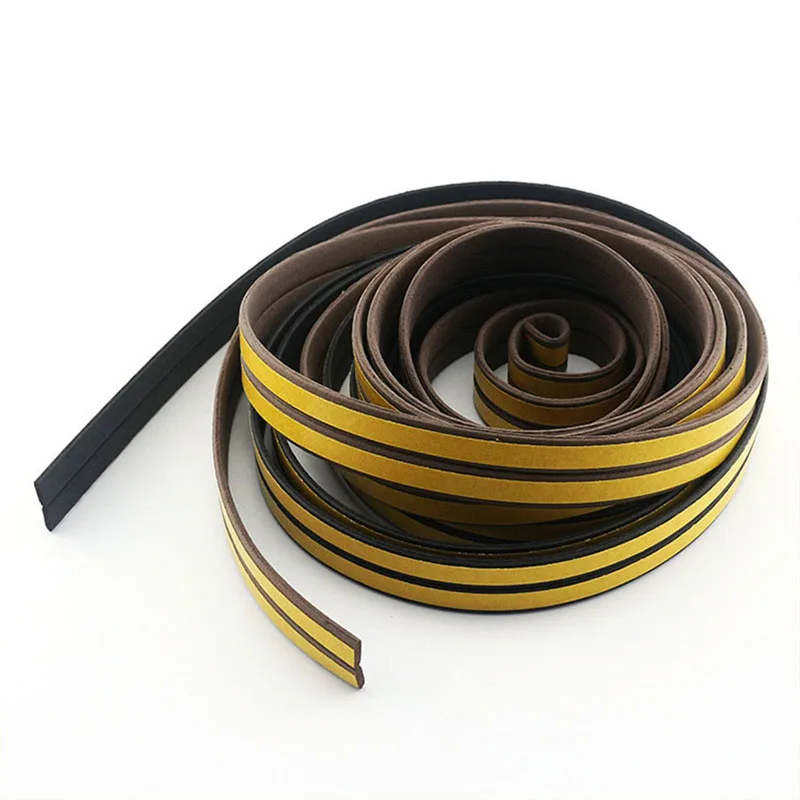 10 Meters DIPE Self-Adhesive Door And Window Sealing Strip Glass Window Anti-Collision Rubber Strip Foam Sound Insulation