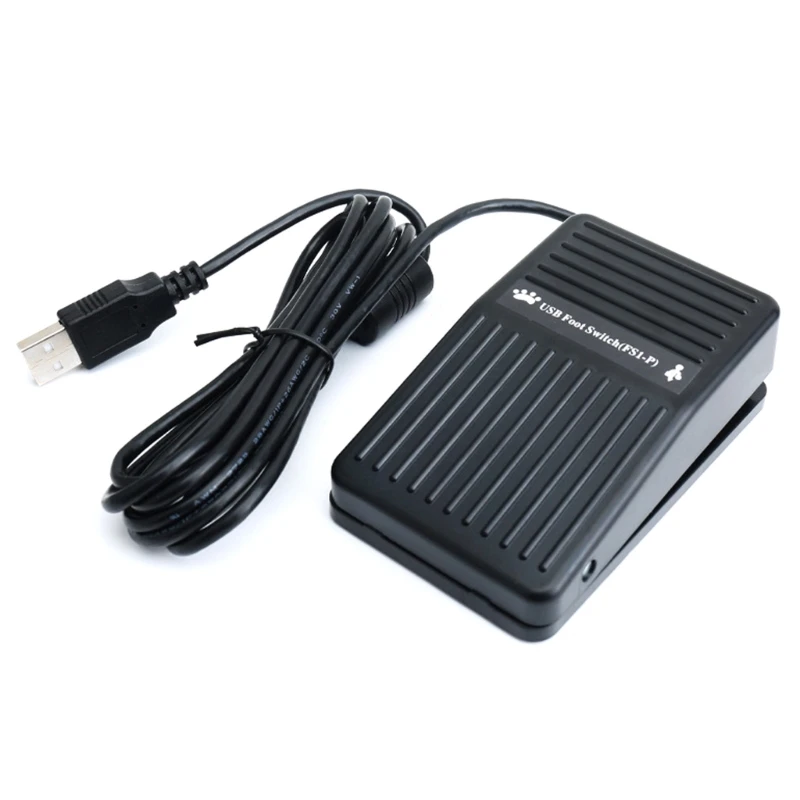 DN59 High Responsiveness USB Foot Pedal Switcher USB Footswitch with Customizable Control for Video Editing and Gaming