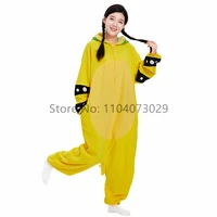 Onesieshow Animal Kigurumi Pyjamas Halloween Onesies Adult Cartoon Yellow Pajama Cosplay Party Costume Women Homewear - Image 3