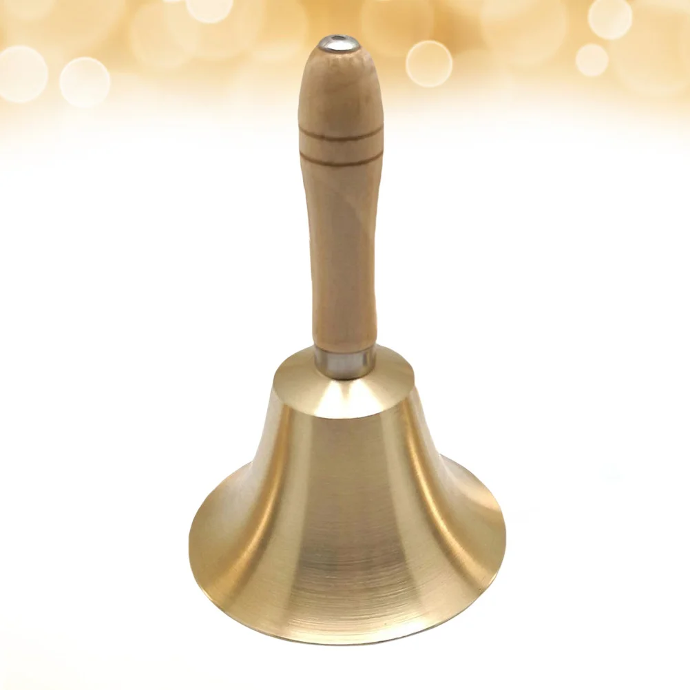 

Office Desk Decorations Hand Bell Restaurant Call Service Vintage Bamboo Dinner Party