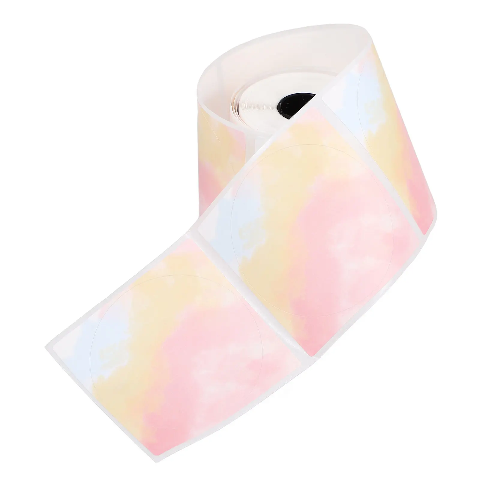 1롤 그라데이션 컬러 열전사 라벨 무광 마감 붙였다 떼었다 할 수 있는 재고 정리용 배송 주소 라벨링 투명