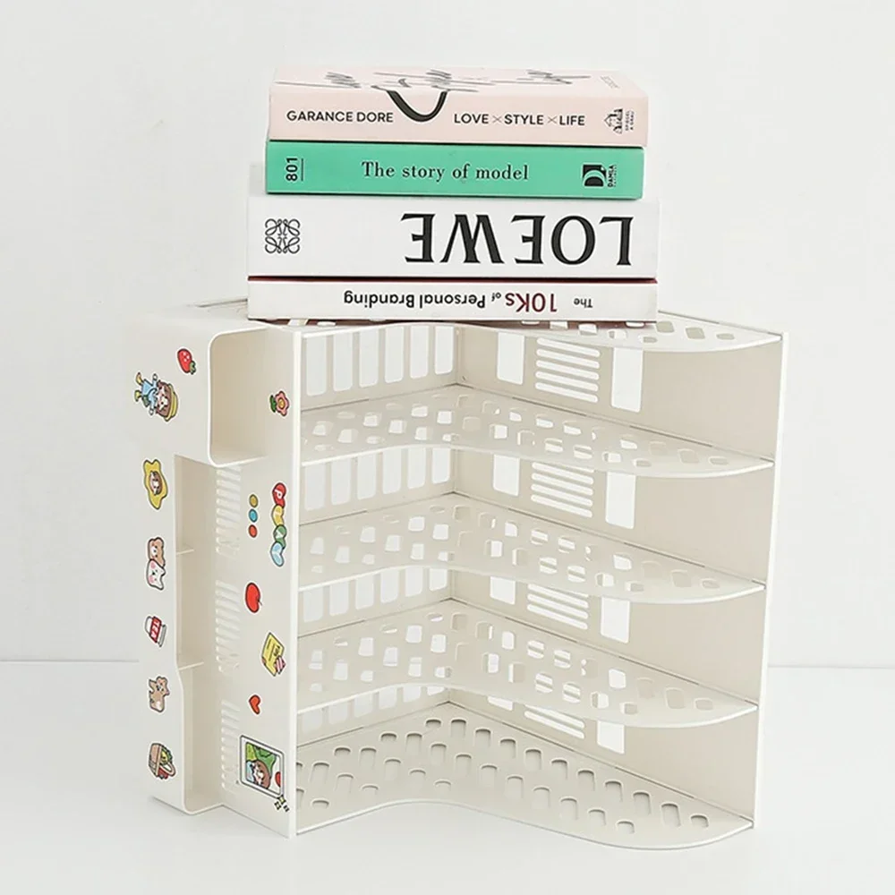 

Organization Organizer Creative Shelf Kawaii Stand File Storage Office Box Tray Bookends Home Stationery Book