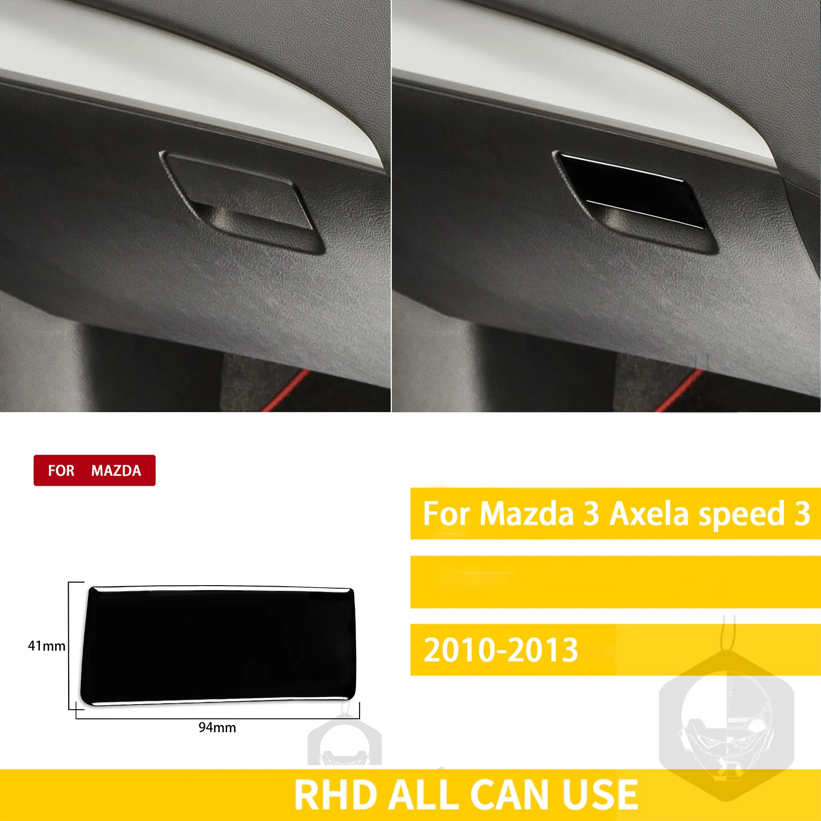 Glove box puller RHD