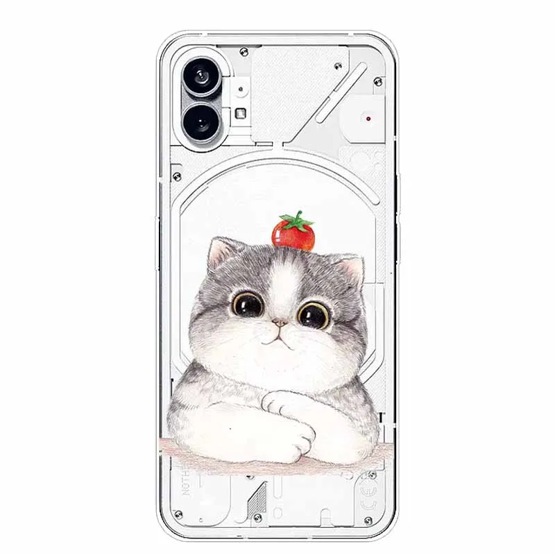 Silicone Soft Cute Transparent Protective Case - Clear TPU Cover