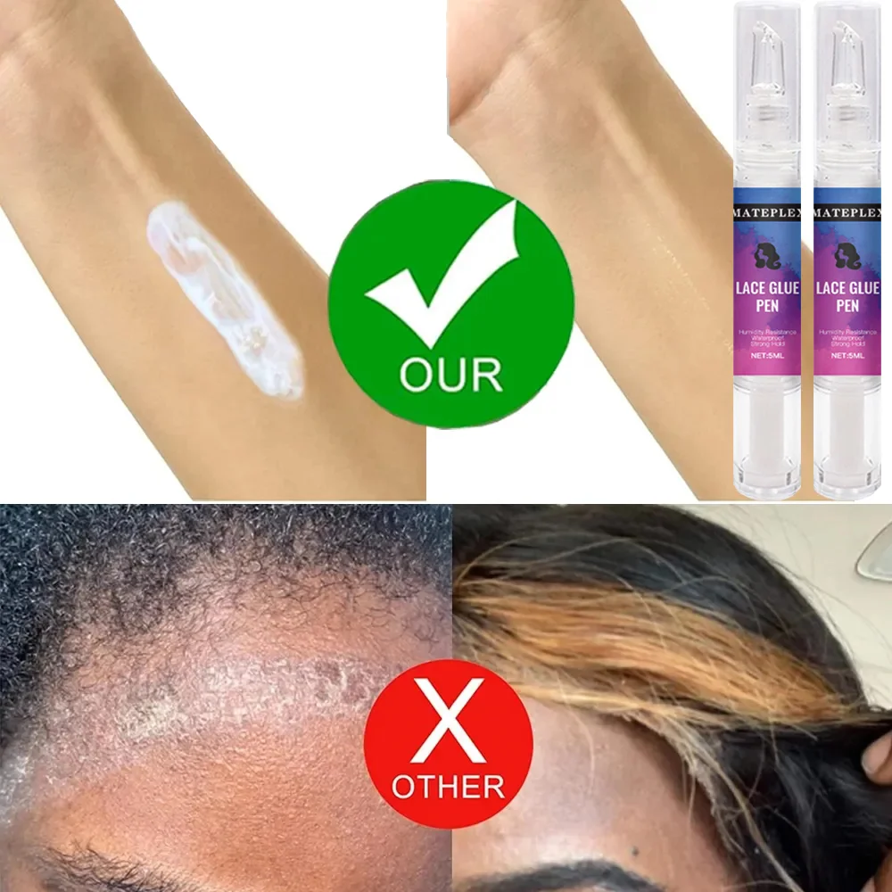 5Pcs/Lot Wig Glue Pen Waterproof Travel Wig Installation Kit Set Portable Lace Adhesive Glue Hair Accessories for Frontal