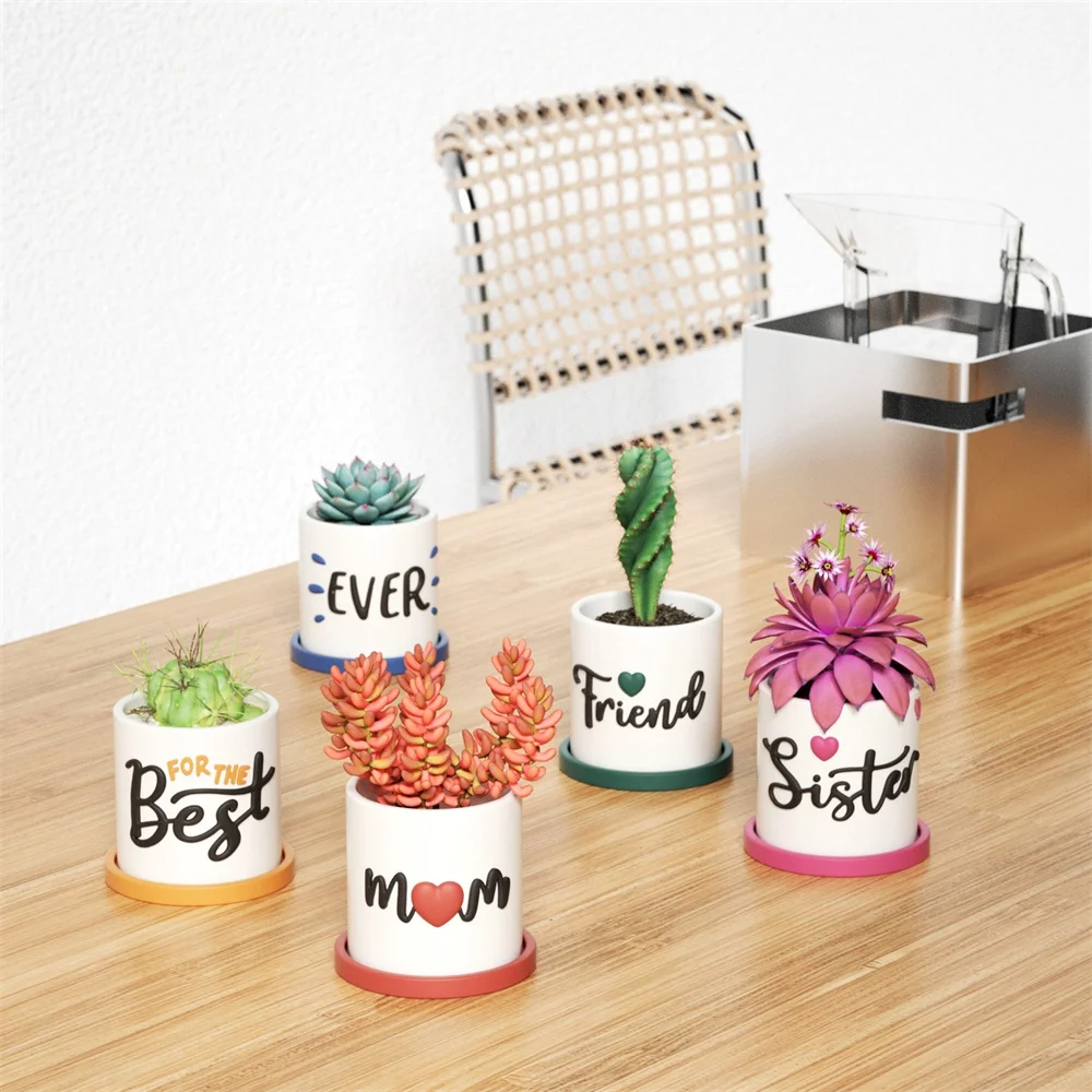 Silicone Mold Planter Pot Tray DIY Succulent