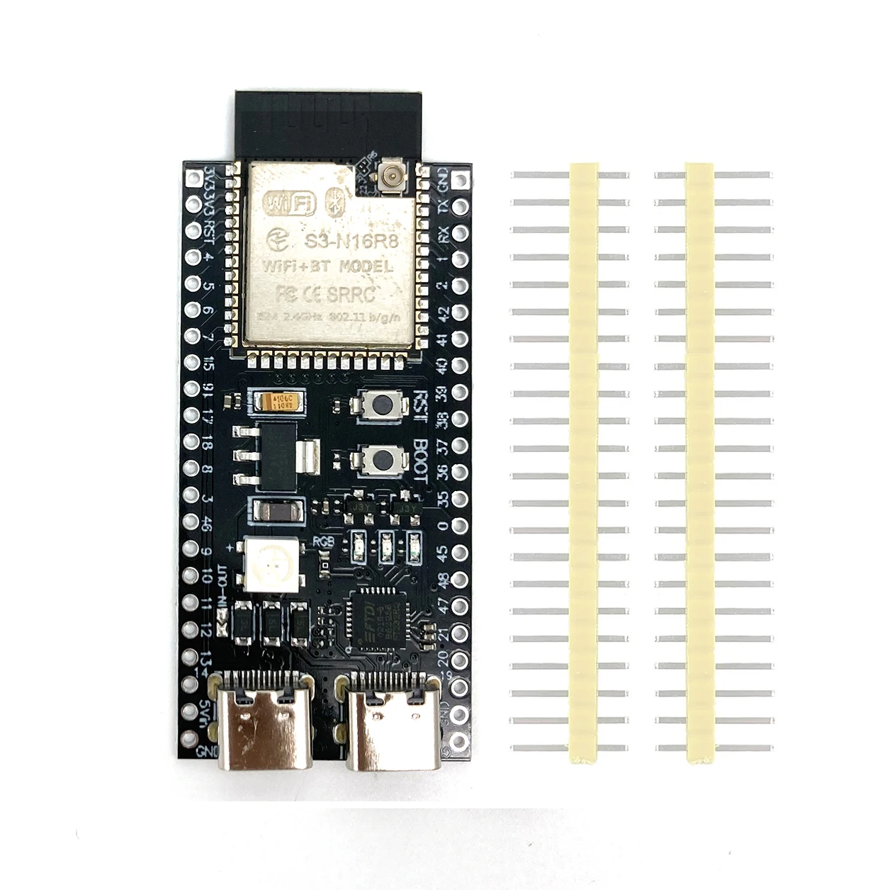 ตัวเลือกสินค้า โมดูล ESP32-S3 พินขยาย 44 พิน Wi-Fi Bluetooth