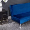 Foldable Sofa Bed Cover Armless Sofa Cover for Living Room Elastic All-inclusive Couch Sofa Slipcover Furniture Cover 4
