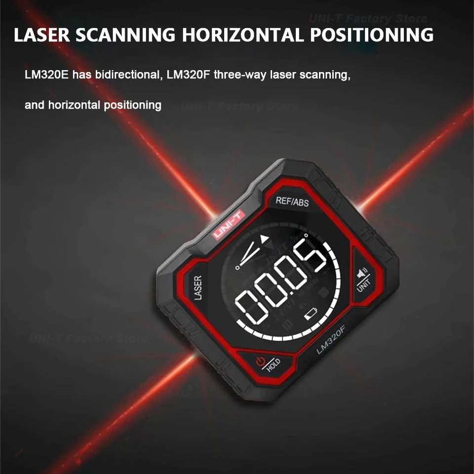 Niveau électronique Numérique UNI-T LM320A - Magnétique, écran LCD, Rechargeable USB-C, Pour Bricolage
