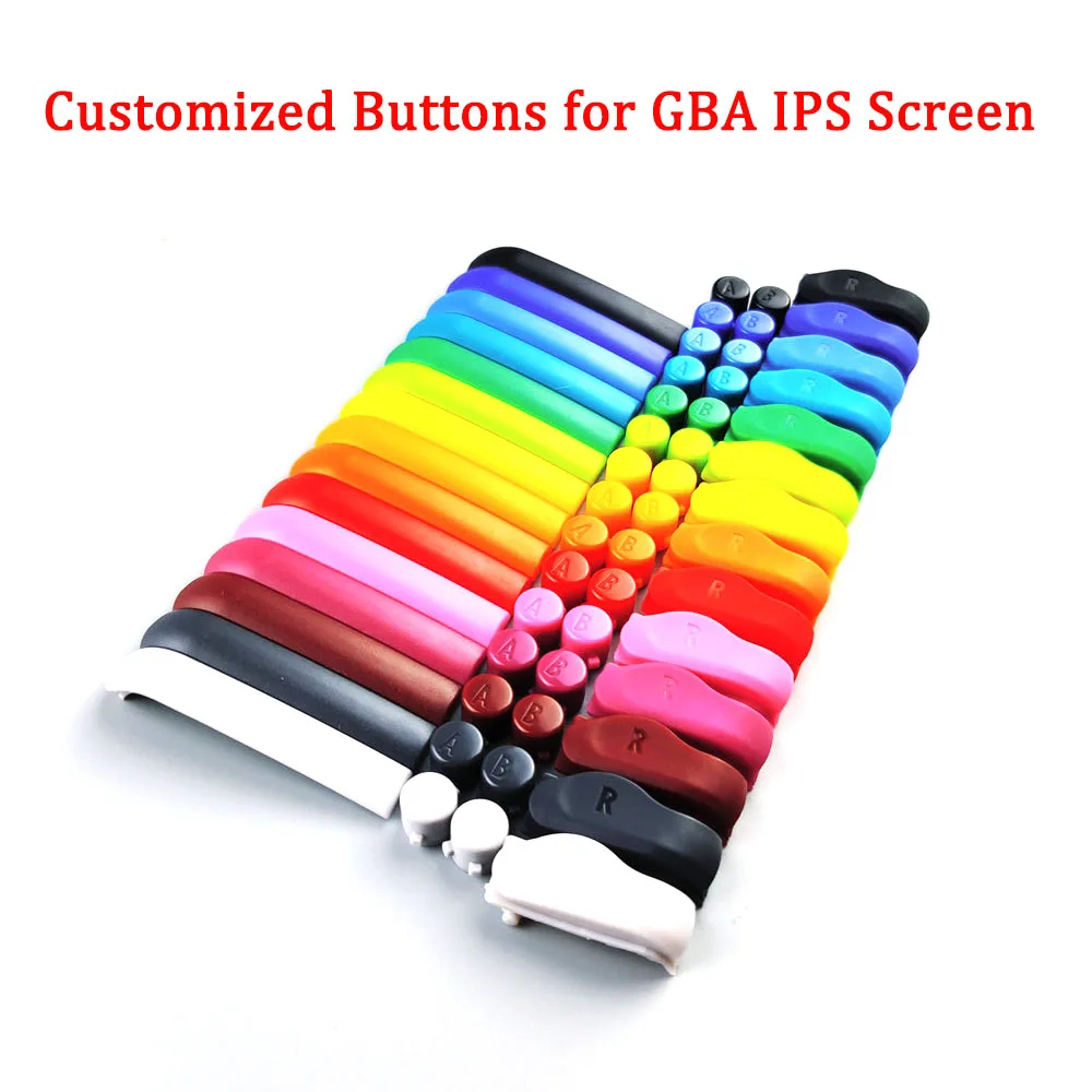 기존 GBA 버튼 용 고품질 맞춤형 A B L R 버튼 GBA IPS LCD 스..