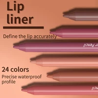 DUNUF 6Pcs Waterproof Matte Soft Lip liner Pencil Set Red Nude Purple Contour Lipstick Long-lasting Moisturizing Lips Makeup 2