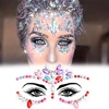 5Pcs Sexy Diamond Face Tattoo Stickers Colorful Glitter Crystal Party Face Decal 3D Self-Adhesive Rhinestones Face Jewel Sliders 6