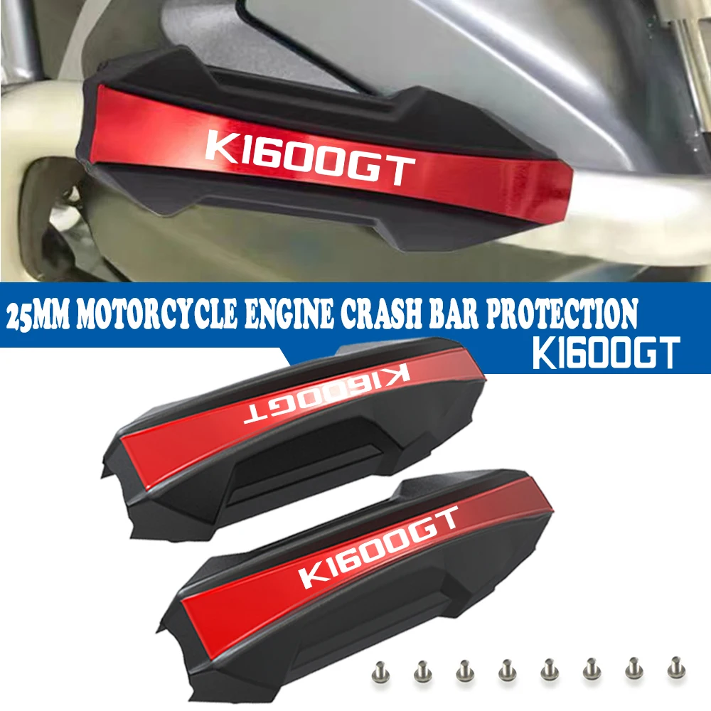 

For BMW K1600GT K 1600 GT 2011-2023 2022 20021 2020 25mm Motorcycle Crash Bar Bumper Engine Guard Protection Decorative Block