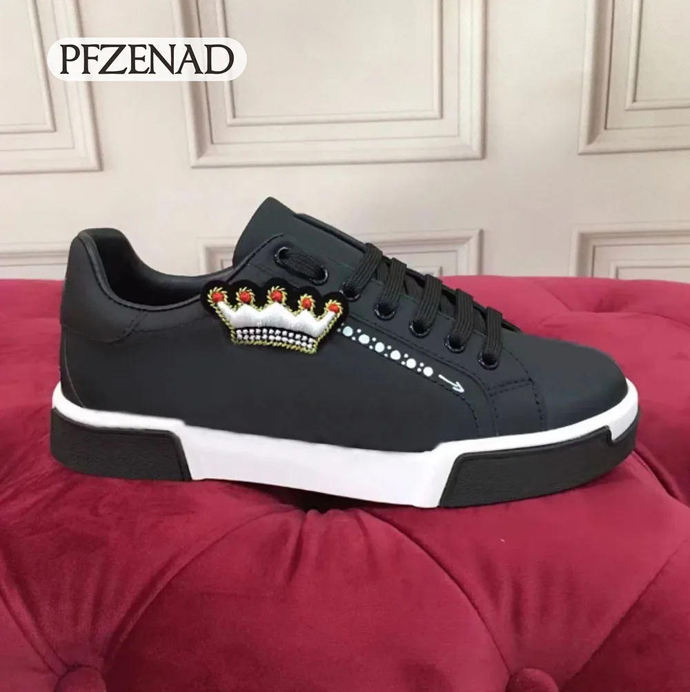 

New high quality couple imported silk leather sports casual shoes 35-44 size