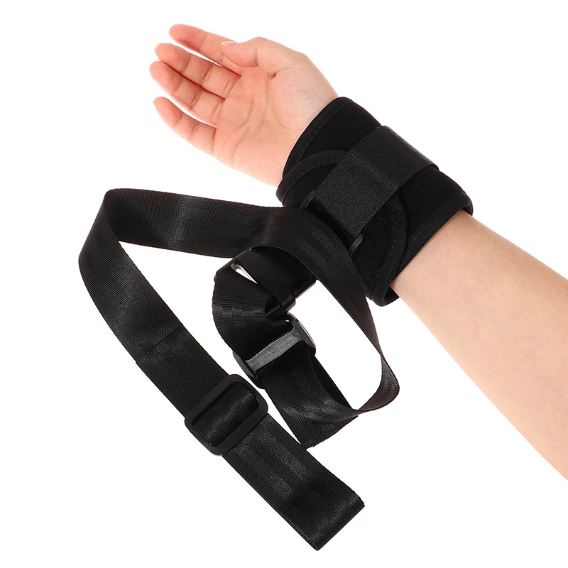 

Patients Limbs Restraint Strap Elderly Wrist Ankle Fixation Belt Medical Constraints Strap Black Upper Limb Safe Stable Durable