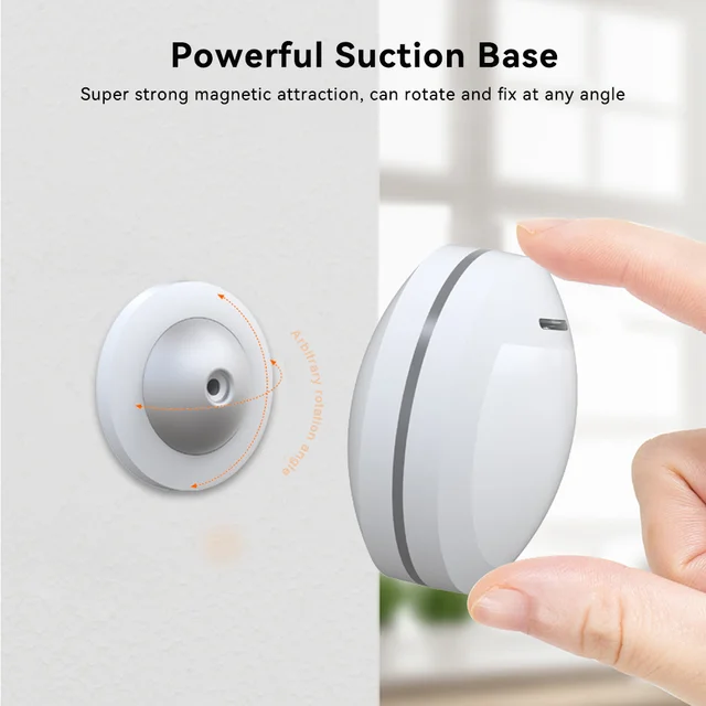 Meian Tuya Motion Sensor Smart Infrared Sensor Zigbee Motion Detector for Alarm Security Protection System Tuya/ Smart Life APP 5