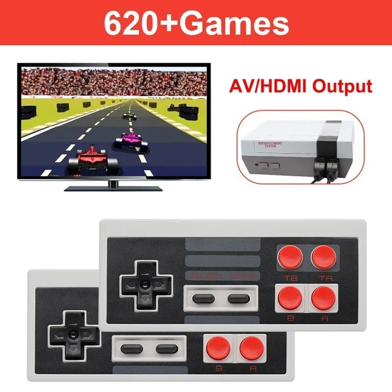 Miniconsola de videojuegos Retro portátil, 620 juegos clásicos integrados  para TV 4K, Compatible con HDMI/AV - AliExpress
