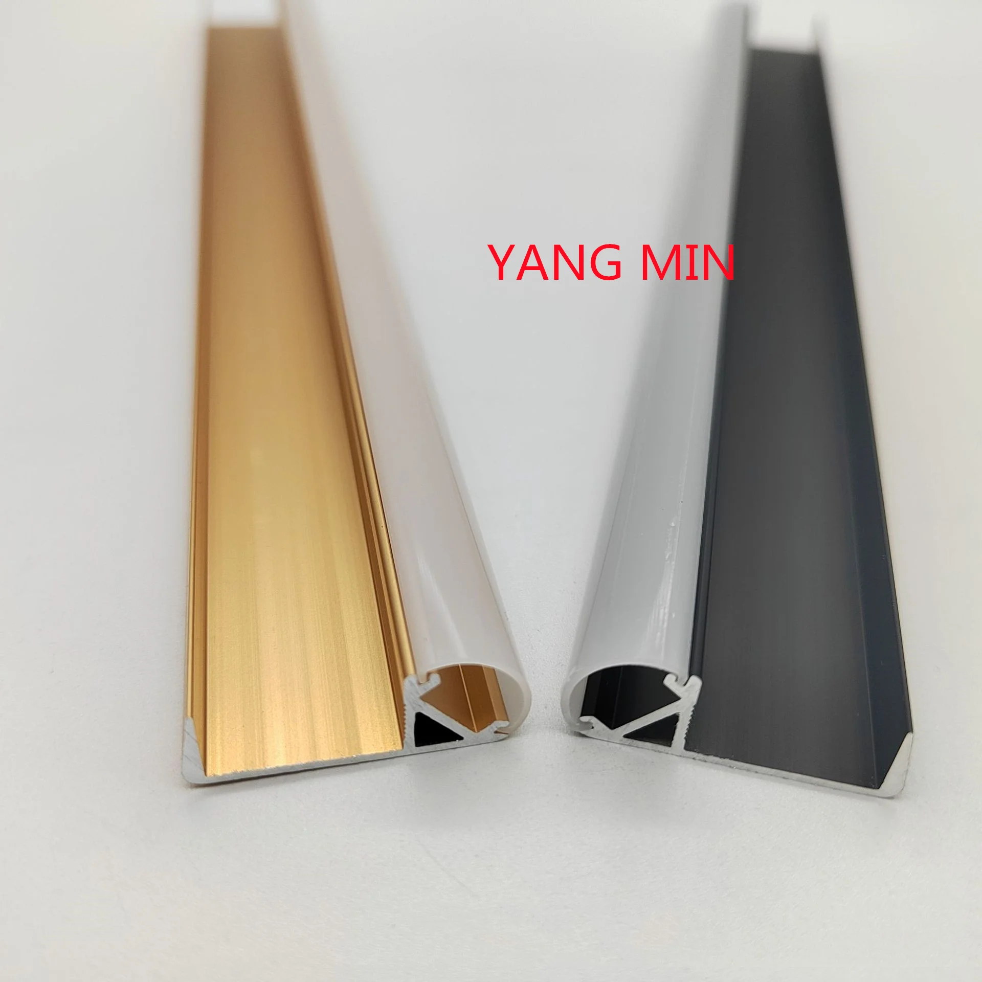 1m/pcs  45 degree Angle mounted aluminum LED profile, suitable for light strip, color cabinet wardrobe light