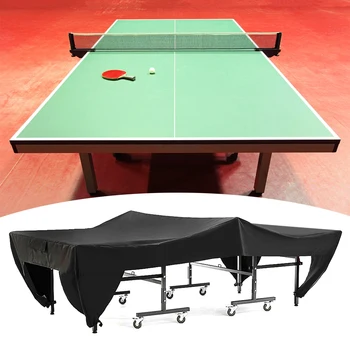 Copertura per tavolo da ping pong impermeabile antipolvere per patio esterno Nero 280x153x73 cm Copertura per tavolo da tennis per esterni Copertura per tavolo