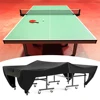 Outdoor Courtyard Patio Waterproof Dust-proof Table Tennis Table Cover Black 280x153x73cm Outdoor Tennis Table Cover Table Cover 1