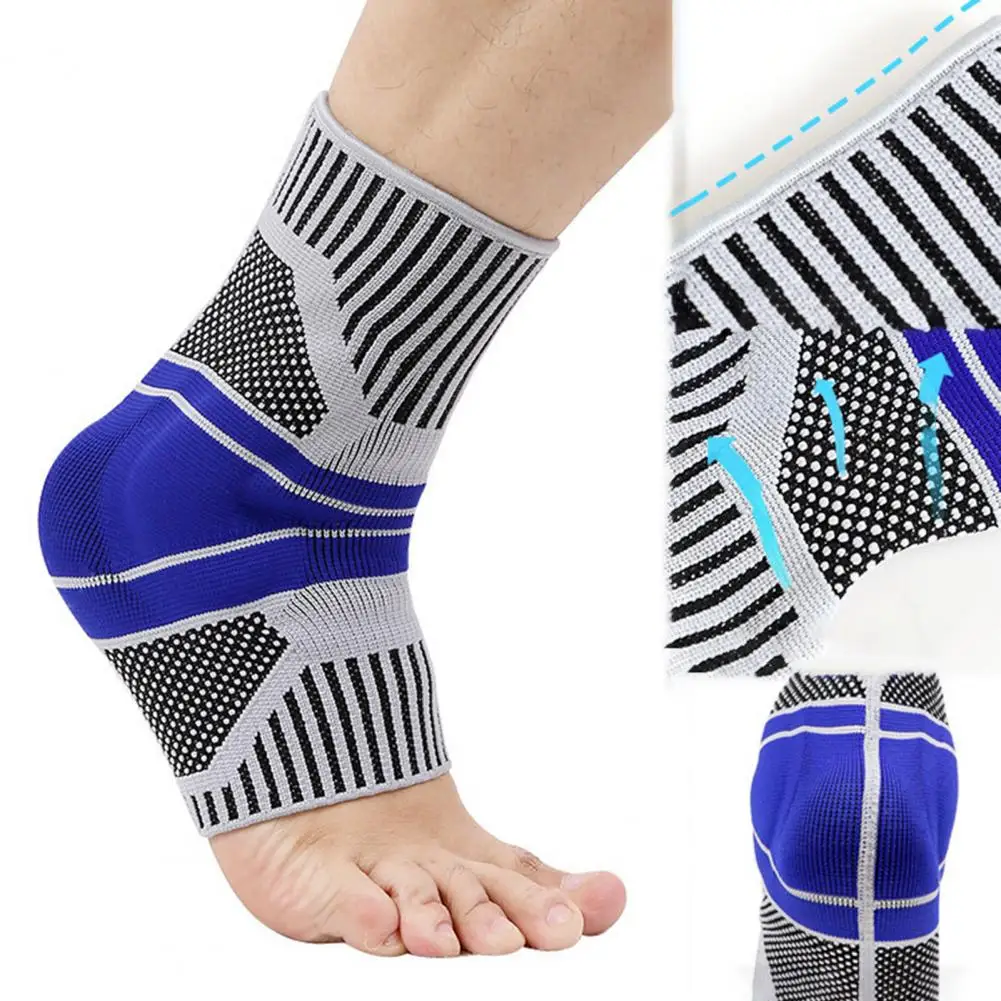 Breathable Adjustable Anti-slip Elastic Bandage Joint Stability Sweat Absorption Elastic Knitted Sports Ankle Suppor