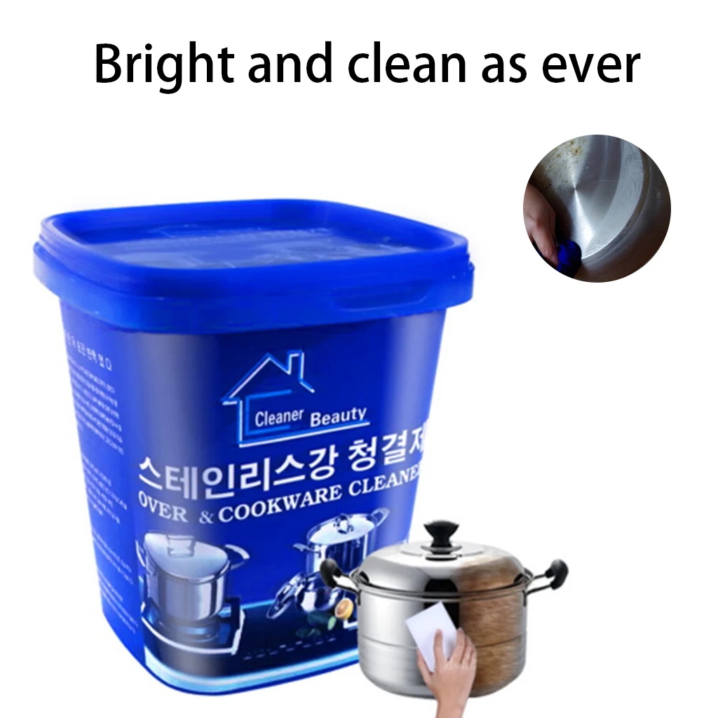 

Cleaner Kitchen Washing Pot Bottom Black Scale Decontamination Household Stainless Steel Cleaning Paste Powerful Oven Cookware