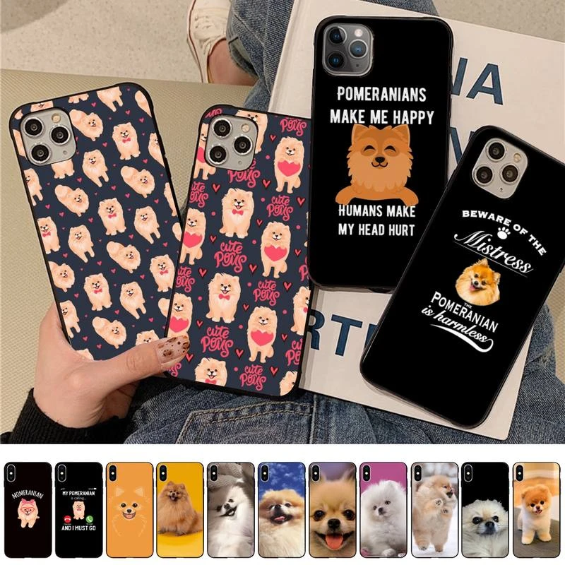 MaiYaCa Pomeranian dogs dog Phone Case for iPhone 11 12 13 mini pro XS MAX 8 7 6 6S Plus X 5S SE 2020 XR case cases for iphone 11
