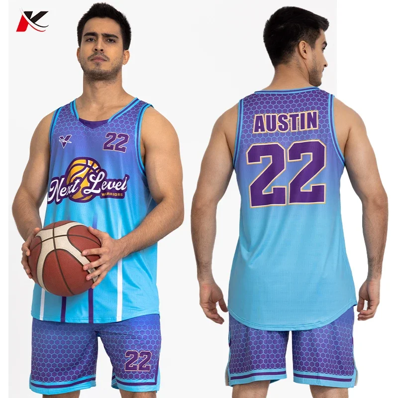 Red Twill College Basketball Team Uniforms Sets Breathable Throwback Basketball Shirt Men Uniform With Pockets