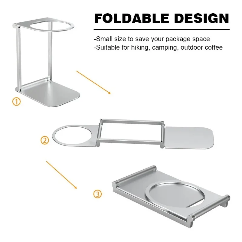 Aluminum Foldable Espresso Machine Stand Accessories for Outdoor Travel