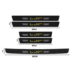 Enhanced Car Door Sill and Trunk Protection Sticker with Devil's Eye Design - Evil Eye (5PCS)