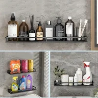 Aluminum Shelf Bathroom Storage Rack Wall Mounted Cosmetic Storage Rack Suitable For Bathroom Item Storage 2