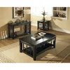 Cassidy Indoor Traditional with Storage and Shelf Rectangle Coffee Table, Black 6