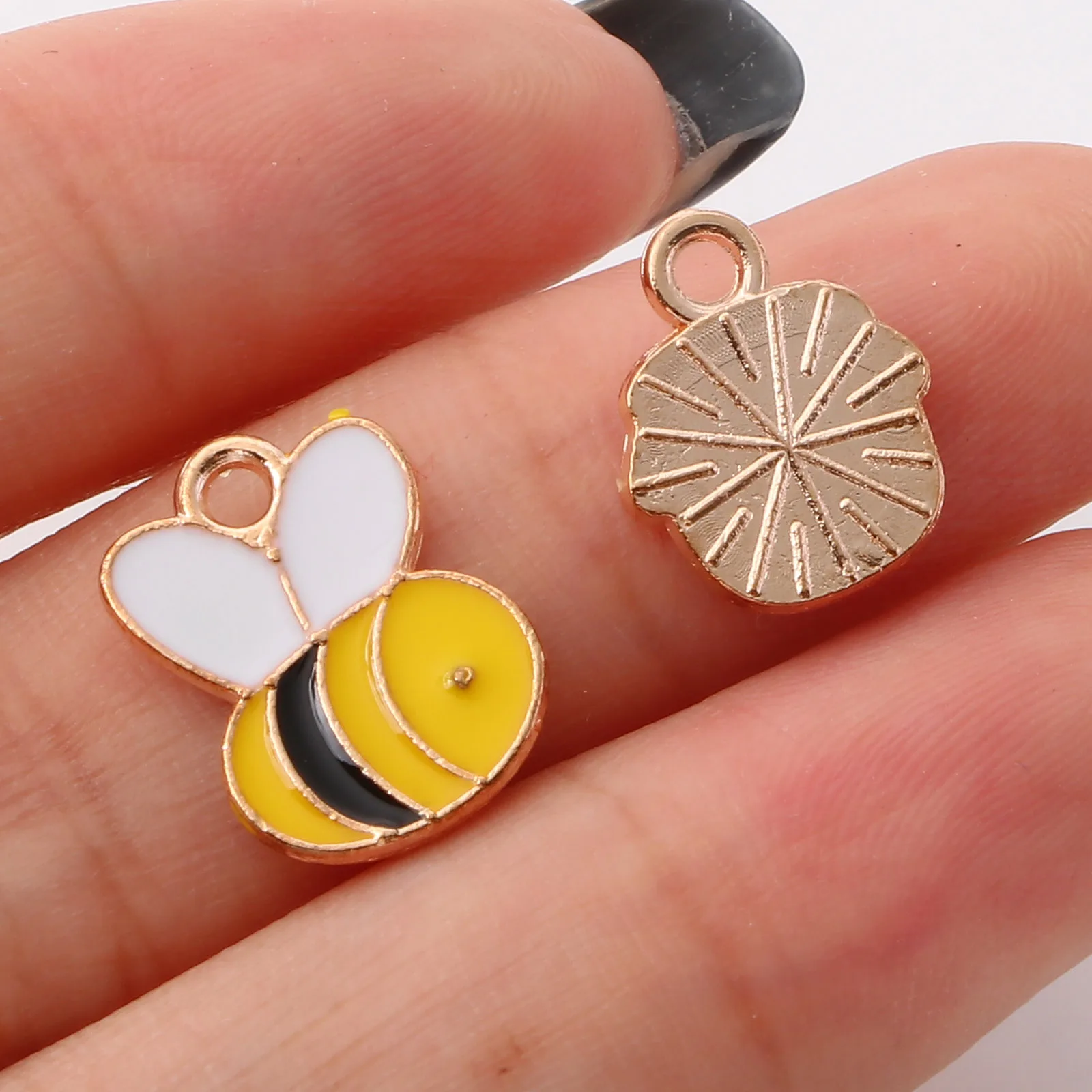 Retro Colorful Bee Charms Alloy Insect Pendants Diy Pendant - Temu