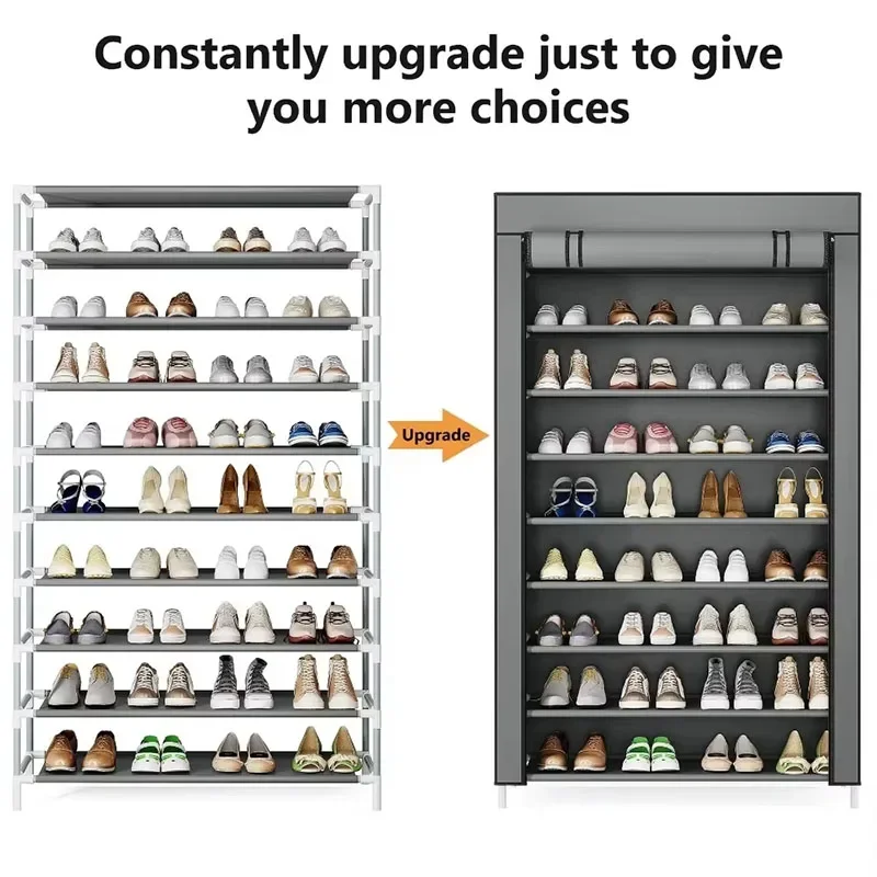 Non-woven dormitory door simple shoe rack multi-layer space saving economical home dustproof box cabinet