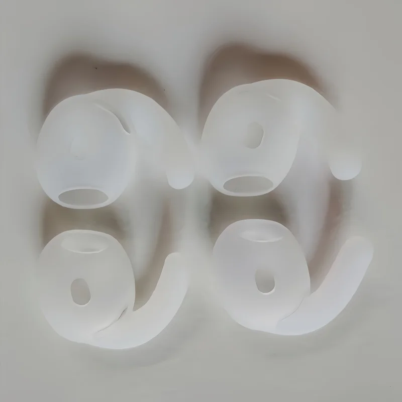 Silicone Ear Hooks and Anti-Slip Ear Tips Covers for a Secure Fit (2 Pairs)