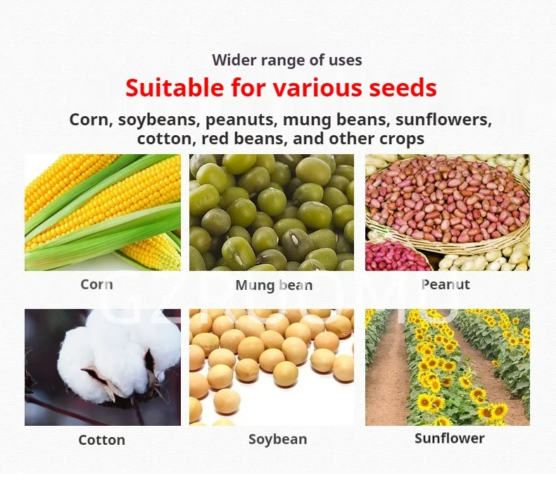 Drum Type Seeder Hand Push Multi Function Sowing Machine For Corn Peanut Soybean