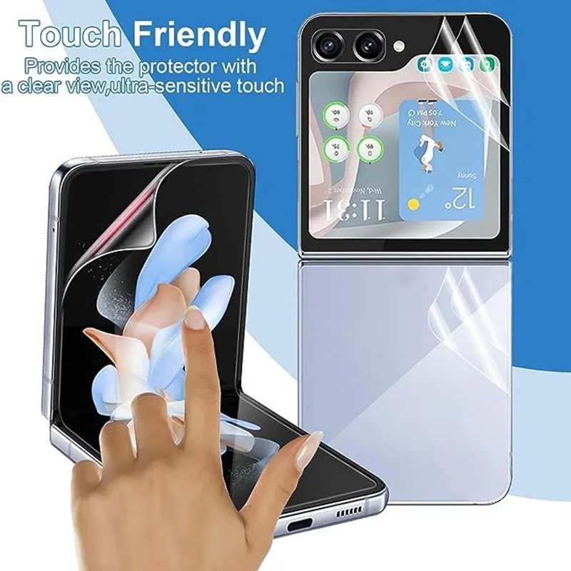 Hydrogel Film for Samsung Galaxy Z Flip 5 6 Inner+Front+Hinge+Back Screen Protector Anti-scratch Protective Film for ZFlip 5 6