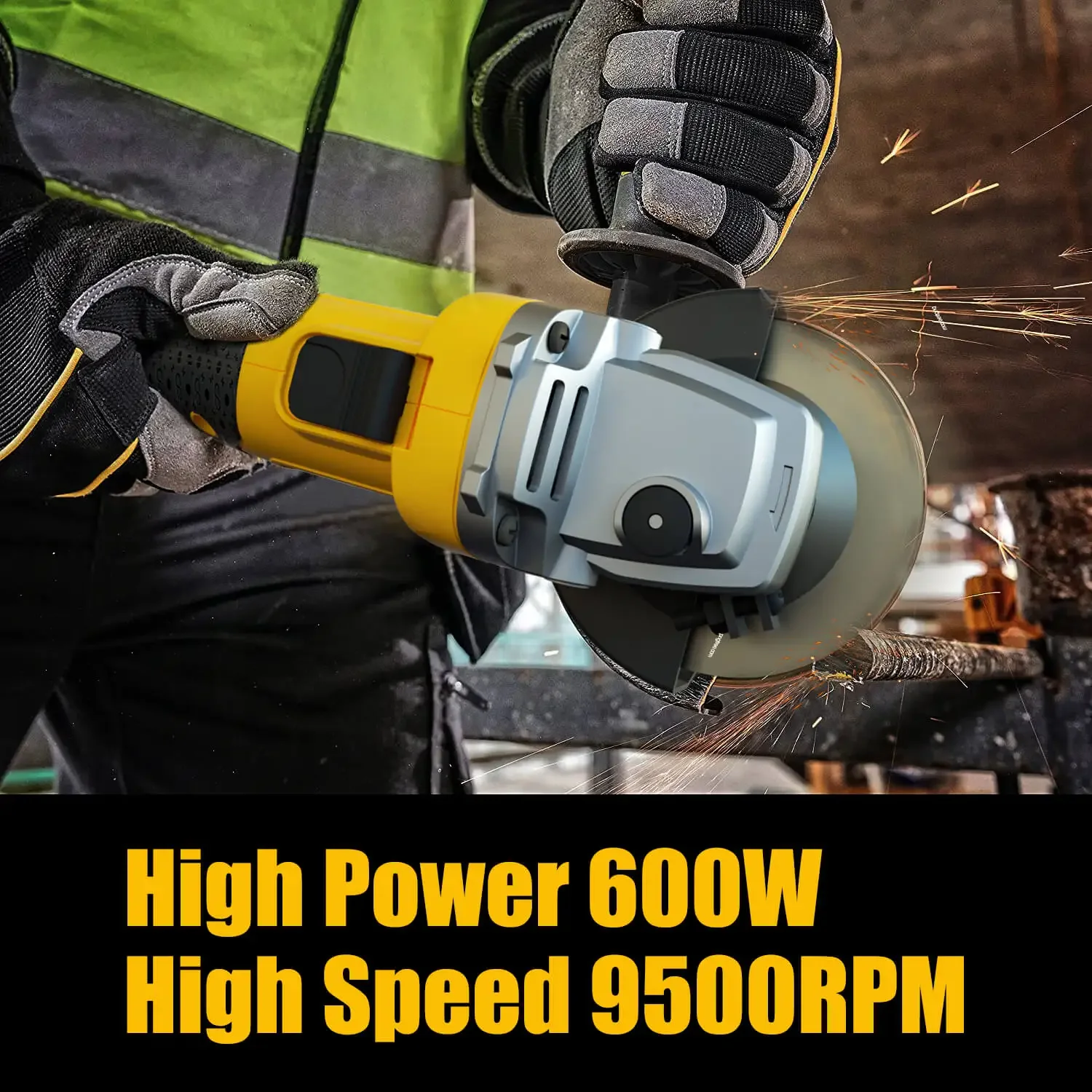 20v Grinding Polisher Power Lithium Battery Angle Grinder 100mm Cordless Electric Angle Grinder Metal Concrete Cutter Tools