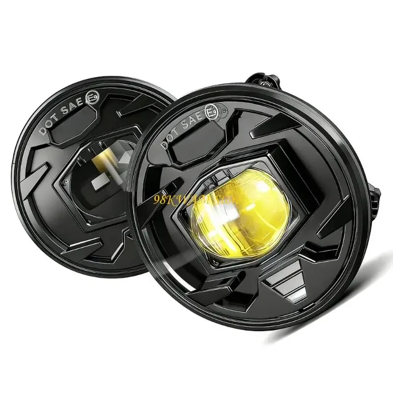 트럭 SUV 6500K 밝은 광속 건장한 금속 건축 X37F를 위한 4 인치 LED 안개 램프를 수용하는