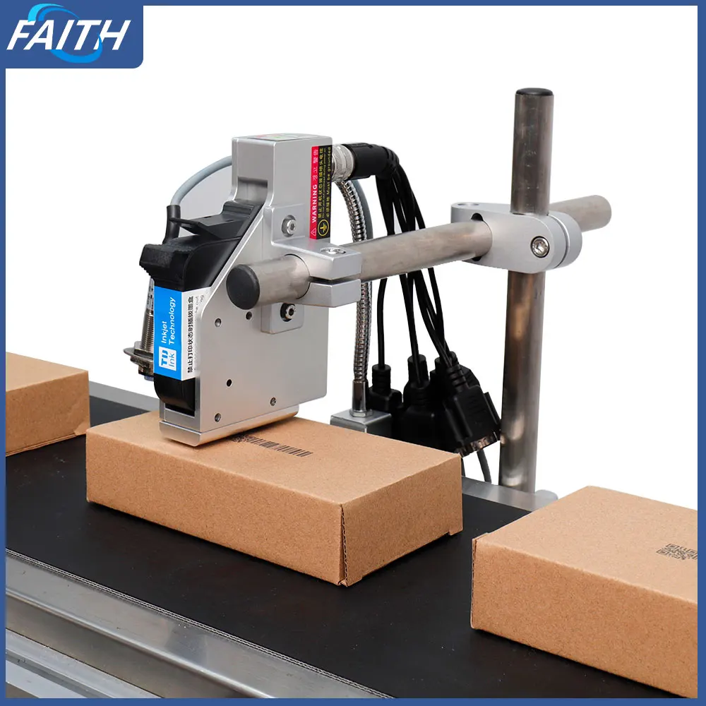 Faith Online Inkjet Printer Computer Control 12.7mm Nozzle for QR Barcode Batch Number Logo Expiry Date Coding Machine Faith Online Inkjet Printer Computer Control 12.7mm Nozzle for QR Barcode Batch Number Logo Expiry Date Coding Machine